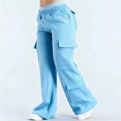 Fashionable Solid-Colored Casual All-Match Pants With Pockets