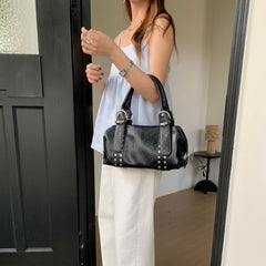 Retro Chic One-shoulder Tote Biker Bag Underarm Bag