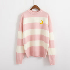 Very Fairy Striped Sweater Knit Sweater