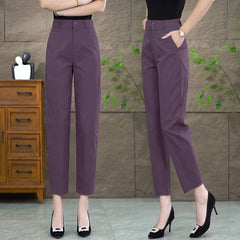 Cropped Suit Pants Women's Straight-leg Pants