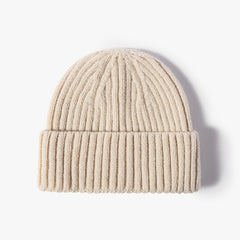 Knitted Cuff Short Fisherman Hat Mens Womens Winter Warm Beanie