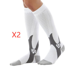 Chaussettes de compression pour hommes et femmes, coupe athlétique graduée idéale pour la course à pied, les voyages en avion, les chaussettes de récupération et de circulation d'endurance