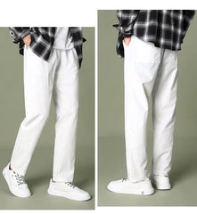 SpringAutumn All Match Stretchy Loose Cropped Suit Pants