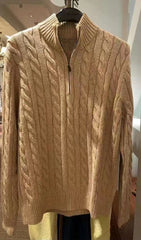 Embroidered Sweater Half Zipper Sweater Sweater Temperament Slimming Short Top