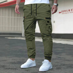 Outdoor Casual Work Pants With Drawstring Cuffs