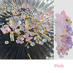 Flower Butterfly Nail
