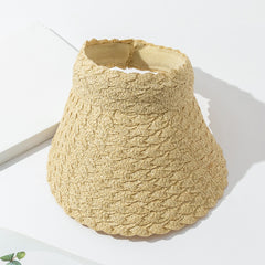 Summer And Spring Women's Wide-brimmed Sun-protective Casual Straw Hat Suitable For Outdoor Travel, Mountain Climbing And Daily Commuting