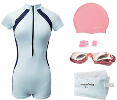 The new swimsuit for women in is a professional sport one-piece, flat-angle, conservative, skinny and full-length diving, long-sleeved hot spring swimsuit