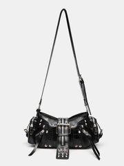 Motorcycle Punk Rivet Retro Womens Crossbody Bag