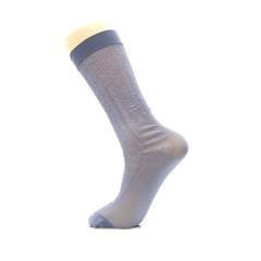 Summer Average Size Solid Color Thin Snagging Resistant Men's Polyester Socks