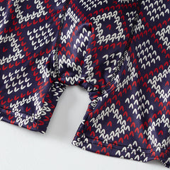 Polyester Men's Mid-waist Printed Underwear 6-piece Set