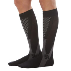 Chaussettes de compression pour hommes et femmes, coupe athlétique graduée idéale pour la course à pied, les voyages en avion, les chaussettes de récupération et de circulation d'endurance