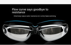 Men's Waterproof Equipment Swimming Cap Goggles Suit