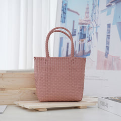Women's Large-Capacity Woven PVC Beach Bag