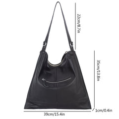 Large Capacity Leather Womens Shoulder Bag