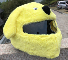 Helmet Protection Headgear Full Helmet Cartoon Plush Panda Frog Puppy Unveiled Helmet Sports Car