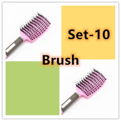 Hairbrush Anti Klit Brushy Haarborstel Women Detangler Hair Brush Bristle Nylon Scalp Massage Teaser Hair Brush Comb