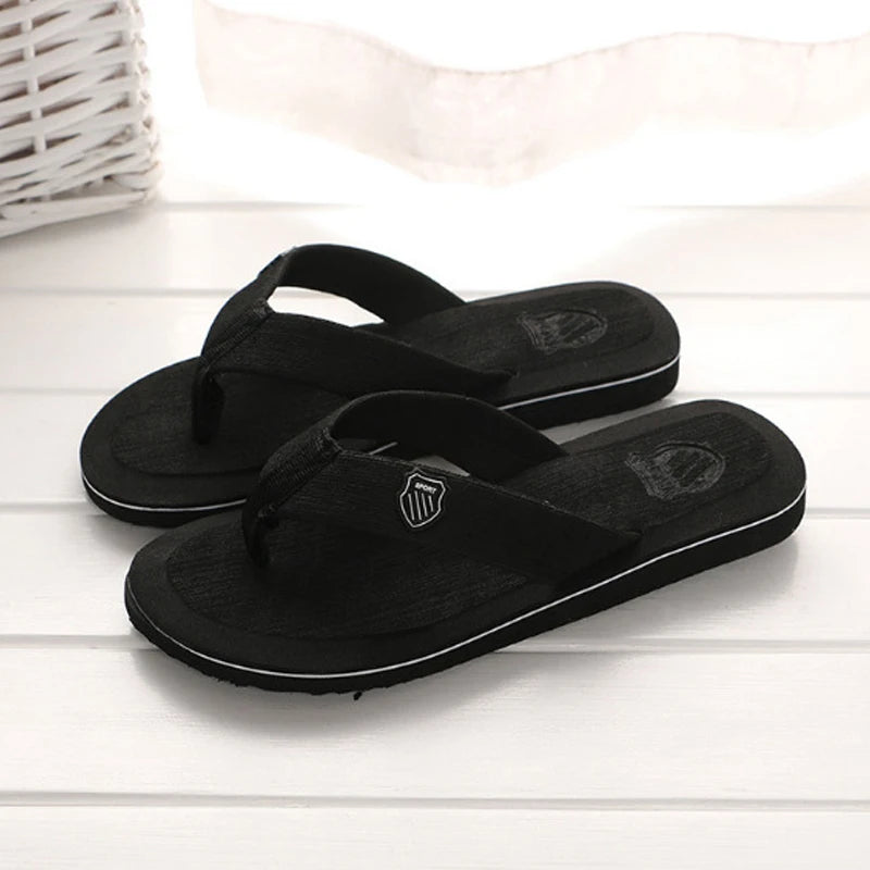 Fashion Slippers for Men Flip Flops Flat Sandals Summer Non-Slip Beach Slides Men Slippers Indoor House Shoes Man Male Slipper
