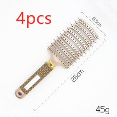 Hairbrush Anti Klit Brushy Haarborstel Women Detangler Hair Brush Bristle Nylon Scalp Massage Teaser Hair Brush Comb