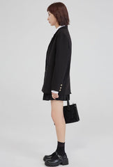 Black Suit Jacket Women''s Sense Of Design Niche Autumn Loose
