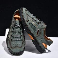Hand-sewn Casual Closed-toe Sandals