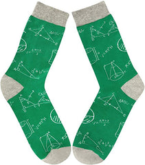 Colorful Math Printed Men's Socks