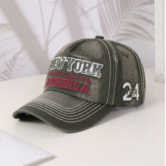 Spring And Autumn Men's And Women's Style Baseball Caps With Fashionable NEW YORK Letter Embroidery. Versatile For Outdoor Cycling.