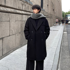 AutumnWinter Loose Wool Coat For Men