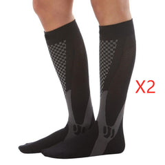 Chaussettes de compression pour hommes et femmes, coupe athlétique graduée idéale pour la course à pied, les voyages en avion, les chaussettes de récupération et de circulation d'endurance