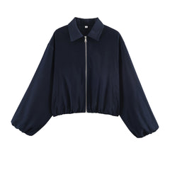 Hem-zip Jacket Baseball Uniform Coat Womens
