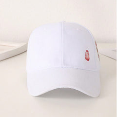 Men's Black And White Printed Chinese-style Lion-themed Large-sized Sun-protective, Fashionable And Versatile Baseball Cap, Suitable For Daily Use, Outdoor Activities And Street Play.