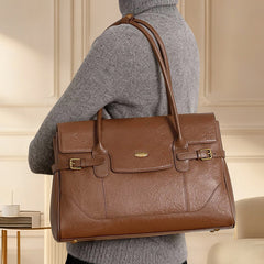 New Commuter Retro Versatile Genuine Leather Underarm Womens Bag