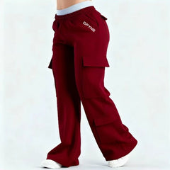 Fashionable Solid-Colored Casual All-Match Pants With Pockets