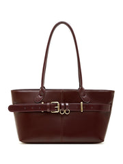 High-Quality Leather Fashionable Large-Capacity Commuter Shoulder Bag