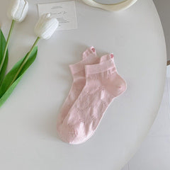 6pairs Butterfly Knot Socks Children's Socks Summer Thin Ballet Style, Mid Tube Socks, Embroidered Socks, Summer