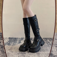 Women's Fashionable Retro Casual Knee-High Boots