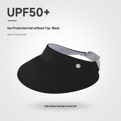 Wide-brimmed Brimless Sun Hat For Women UV-protective And Breathable