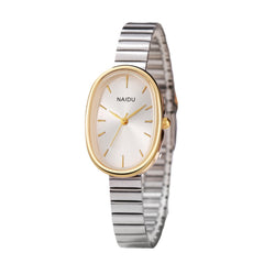 Girls Watch With A Bamboo-link Strap And An Oval Small Dial