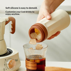 Portable Ice-Making Cup Outdoor Silicone Beverage Cup