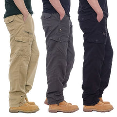 Loose-fitting Jogger Pants With A Straight Leg And Multiple Pockets Casual Trousers