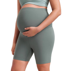 Maternity Capri Yoga Pants High-waisted Belly-supporting Seamless