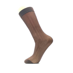 Summer Average Size Solid Color Thin Snagging Resistant Men's Polyester Socks