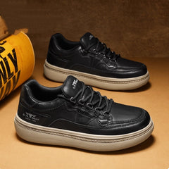 Men's Synthetic Leather Casual Sneakers