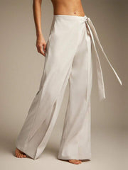 Rap-up Drawstring Versatile Casual Trousers