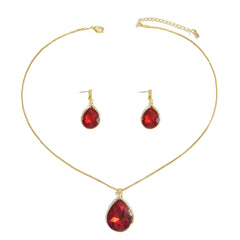 INS Geometric Sweet Japanese-Korean Style Womens Necklace And Earrings Set