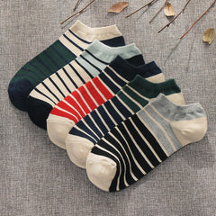 Summer Low-cut Solid-color Business Cotton Trendy Sweat-absorbent Breathable And Low-cut Ankle Socks