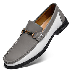Genuine Leather Moccasins Mens Large Size 47 Casual Shoes