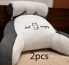 Sofa Fluffy Cushion Luncheon Pillow Triangle Reading Cushion Bedside Soft Large Backrest Lumbar Cushion Office Chair Cushion