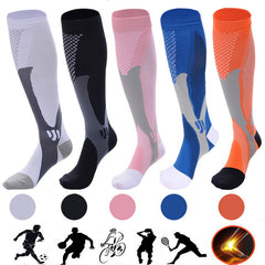 Chaussettes de compression pour hommes et femmes, coupe athlétique graduée idéale pour la course à pied, les voyages en avion, les chaussettes de récupération et de circulation d'endurance