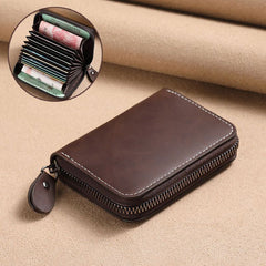 Slim Leather Men's Wallet Large Capacity Multi-Card Organizer Ultra-Thin